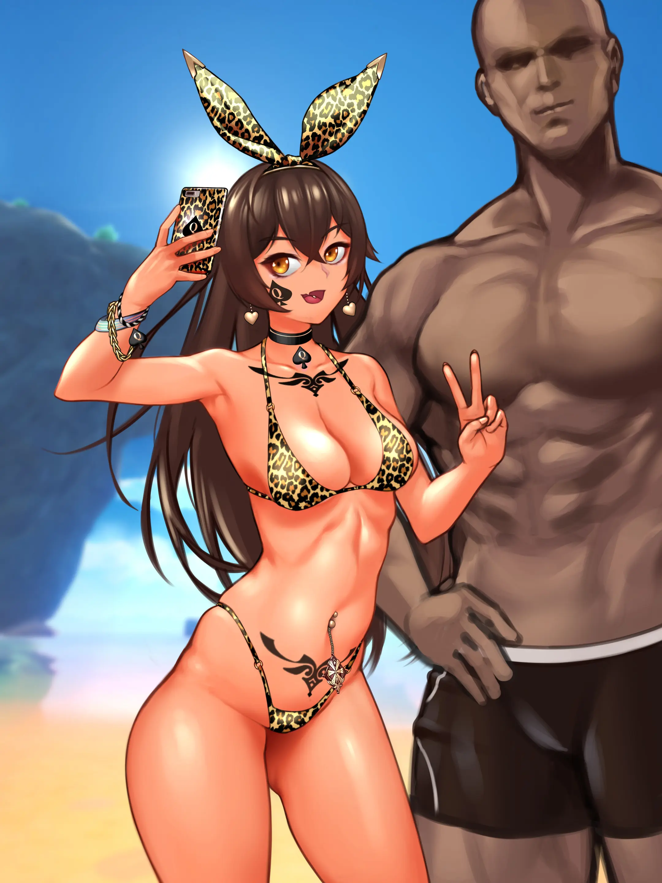 Genshin_Amber_Swimsuits (Decensored)